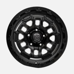 Wrath Satin Black Alloy Wheel With Black Cap