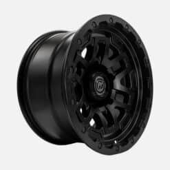 Wrath Satin Black Alloy Wheel With Black Cap