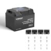 12.8V 100Ah Smart LifePO4 Battery with Bluetooth & Self-Heating